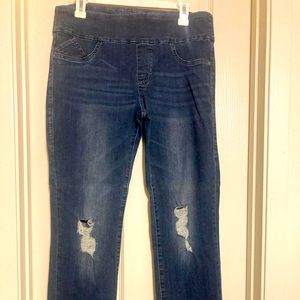 ROCK & REPUBLIC Fever Pull On Denim Leggings Womens Denim Rx Slimming